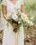 New A-Line V-Neck Short Sleeve Sweep Train Open Back Chiffon Beach Wedding Dress with Lace