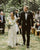 New A-Line V-Neck Short Sleeve Sweep Train Open Back Chiffon Beach Wedding Dress with Lace