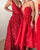 Sexy Dark Red Evening Dresses with V-Neckline Sparkly Sequined A line Formal Evening Gowns Backless