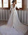 Elegant 2019 Satin Wedding Dresses Half Sleeve A-line Lace Long Bridal Dress Chapel Train