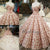 2018 Blush Pink Strapless Ball Gown Evening Dresses with Appliques
