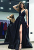 Sexy Black Evening Dresses with Slit 2018 Formal Dress