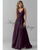 Grape Bridesmaid Dresses 2018 V Neckline Chiffon Floor Length
