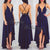 Sexy Hi-Lo Prom Dresses with V Neck Party Gowns 2020