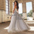 Charming Gray Prom Dresses with Rhinestones Tulle A-line Prom Gowns