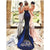 Halter Neckline Lace Bridesmaid Dresses Mermaid Floor Length
