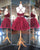 2018 Burgundy Two Piece Prom Dresses Halter Short Lace Graduation Dress