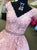 Beautiful Pink Lace Prom Dresses V-Neckline Long Pageant Gowns 2018