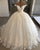 Off The Shoulder Lace Wedding Dresses with Appliques 2019 V-Neck Tulle Bridal Gowns