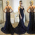Sexy Criss-Cross Straps Mermaid Prom Dresses Lace Beadings Long Formal Party Gowns