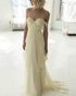 Pure Daffodil Prom Dresses 2018 Off The Shoulder Chiffon Ruffles Long Party Gown