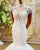 2018 Sexy Mermaid Wedding Dresses with Pearls High-Neck Cap Sleeves Bridal Gowns Real