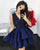 Sexy Black Lace Short Homecoming Dresses Freshman Satin Skirt Prom Party Gowns 2018 Fashion