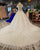Unique Lace Wedding Dresses Ball Gown Beaded 2018 Shinny Bridal Wedding Gowns Cap Sleeve
