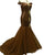 Off The Shoulder Mermaid Evening Dresses 2018 Sparkly Red Sequined Prom Party Gowns Tulle Ruffles