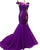 Off The Shoulder Mermaid Evening Dresses 2018 Sparkly Red Sequined Prom Party Gowns Tulle Ruffles