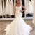 Sexy 2019 Lace Mermaid Wedding Dresses Square Neckline Elegant Wedding Gown with Cap Sleeves