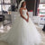 Sexy 2019 Sweetheart Wedding Dresses with Flowers Puffy Tulle Ball Gown Wedding Dresses Bridal Gowns