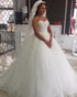 Sexy 2019 Sweetheart Wedding Dresses with Flowers Puffy Tulle Ball Gown Wedding Dresses Bridal Gowns
