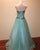 Beautiful Mint Tulle Prom Dresses Beadings Sweetheart 2018 Long Prom Gowns for Party