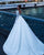 Long Sleeve Satin Wedding Dresses Backless 2019 Ball Gown Bridal Dress Cathedral Train