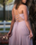 Fashion Dark Green Chiffon Prom Dresses Split Sexy V-Neck Long Prom Gowns Criss Cross Back