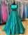 Emerald Green Satin Prom Dresses with Pockets 2019 New Arrival Long Party Gowns Beaded