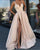 2019 Spaghetti Straps Prom Dresses with Split Side Sexy Burgundy Satin Prom Pageant Gowns