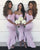 Blush Pink 2019 Cap Sleeve Lace Bridesmaid Dresses Mermaid Party Gowns Ankle Length
