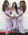 2019 Light Blue Cap Sleeve Lace Bridesmaid Dresses Mermaid Party Dress Ankle Length