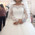 Elegant Full Sleeve Lace Wedding Dresses with Appliques 2019 Puffy Tulle Bridal Dress Ball Gown