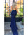 Sexy 2019 Burgundy Mermaid Prom Dresses with V-Neck Lace Prom Party Gowns Backless