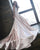 Blush Pink Satin Wedding Dresses with Appliques Cap Sleeve 2019 V-Neck Bridal Gowns