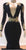 Full Sleeve Gold Lace Royal Blue Velvet Mermaid Prom Dresses Deep V-Neck Sexy Evening Gowns