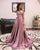 2019 Sexy Deep V-Neck Royal Blue Prom Dresses with Split Side Long Prom Party Gowns