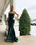 Dark Green Sparkly Sequins Mermaid Prom Dresses with Spaghetti Straps Long Prom Gowns 2020