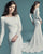 New 2019 Satin Wedding Dresses with Full Sleeve Lace Modest Mermaid Wedding Gown for Brides