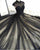 Elegant High Neck Black Lac Tulle Evening Dresses Sexy Long Evening Party Gowns
