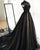 Elegant High Neck Black Lac Tulle Evening Dresses Sexy Long Evening Party Gowns