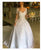 Sparkly 2019 Lace Wedding Dresses Sheer Long Sleeve Appliques Sexy Bridal Gowns