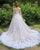 Unique Lace Wedding Dresses Sheer Long Sleeve 2019 Shiny Tulle Country Wedding Gowns