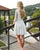 Sexy Short Beach Wedding Dresses with Full Sleeve Mini-Length V-Neck Lace Wedding Gowns