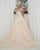 Off The Shoulder Champagne Lace Wedding Dress 2019 Ball Gown Lace Bridal Gowns with Belt