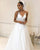 2020 Lace Spaghetti Bohemian Wedding Dress Cheap A-line Lace Appliqued Beach Tulle Plus Size Bridal Gown