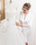 2019 Satin Wedding Dress with Chiffon Ruffles Sweetheart Ball Gown Wedding Dress Beaded