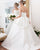 2019 Satin Wedding Dress with Chiffon Ruffles Sweetheart Ball Gown Wedding Dress Beaded