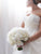 2019 Satin Wedding Dress with Chiffon Ruffles Sweetheart Ball Gown Wedding Dress Beaded