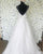 Sexy Spaghetti Straps A-line Organza & Tulle Wedding Dress With Belt Bohemian Bridal Gown Illusion Bodice