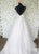Sexy Spaghetti Straps A-line Organza & Tulle Wedding Dress With Belt Bohemian Bridal Gown Illusion Bodice