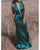 Sexy Plunge V-Neckline Sheath Prom Dresses Criss Back Elastic Satin Long Evening Gowns Hunter Green